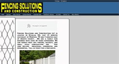 Desktop Screenshot of fencesolutions.biz
